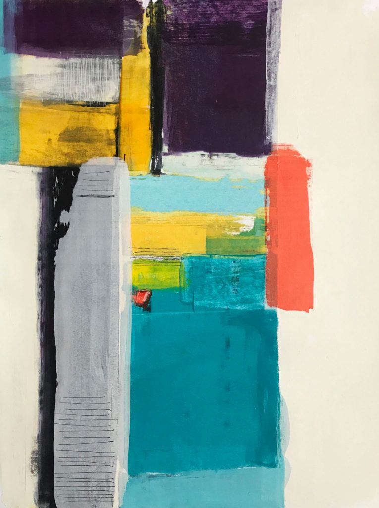 Orange-monotype by Suzanne Bethell