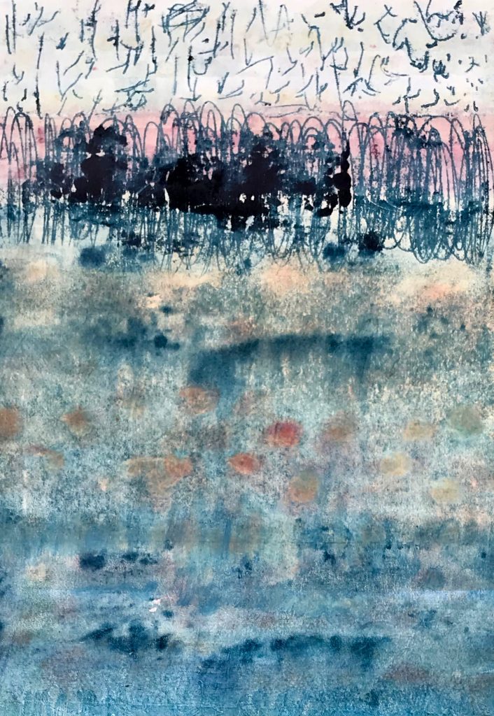 Prussian Blue 2, detail by Suzanne Bethell