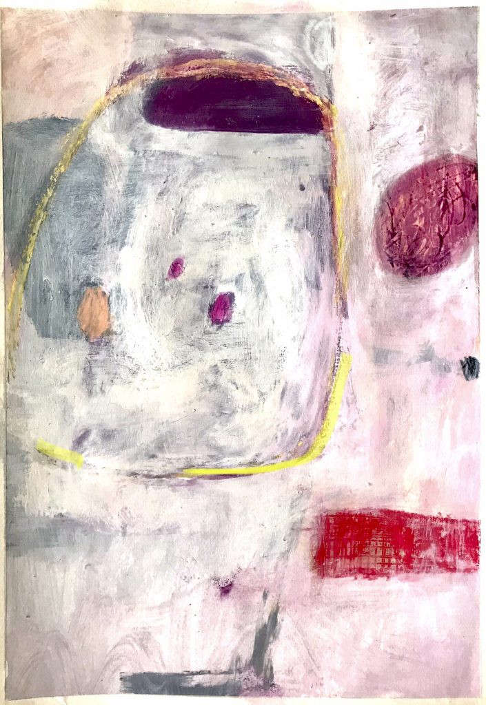 What Lies beneath 2 (2023) painting by Suzanne Bethell