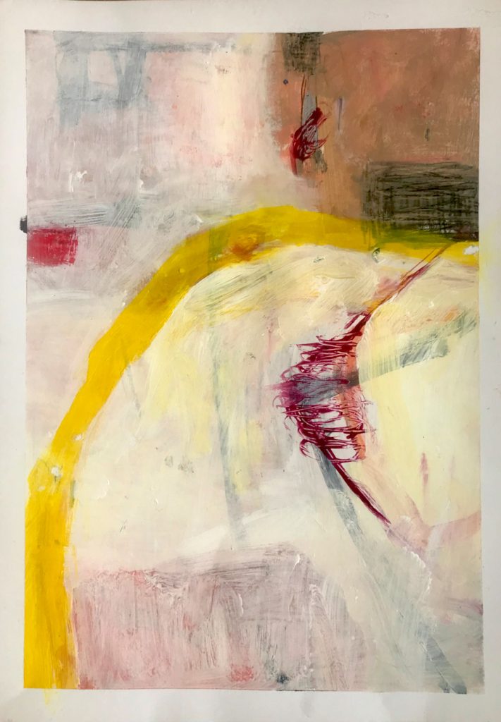 What Lies beneath (2023) painting by Suzanne Bethell