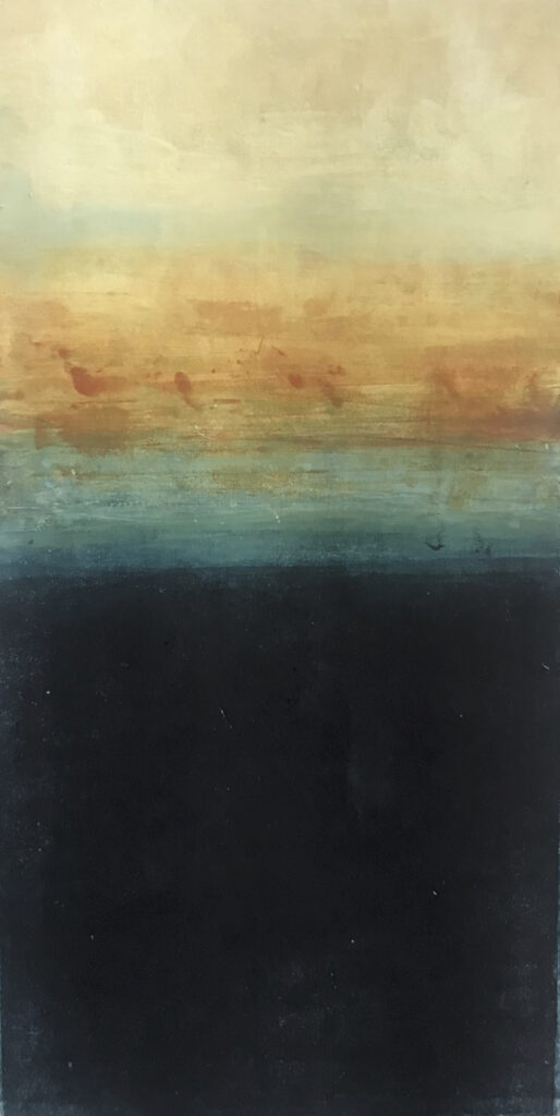 Dawn, Monoprint by Suzanne Bethell