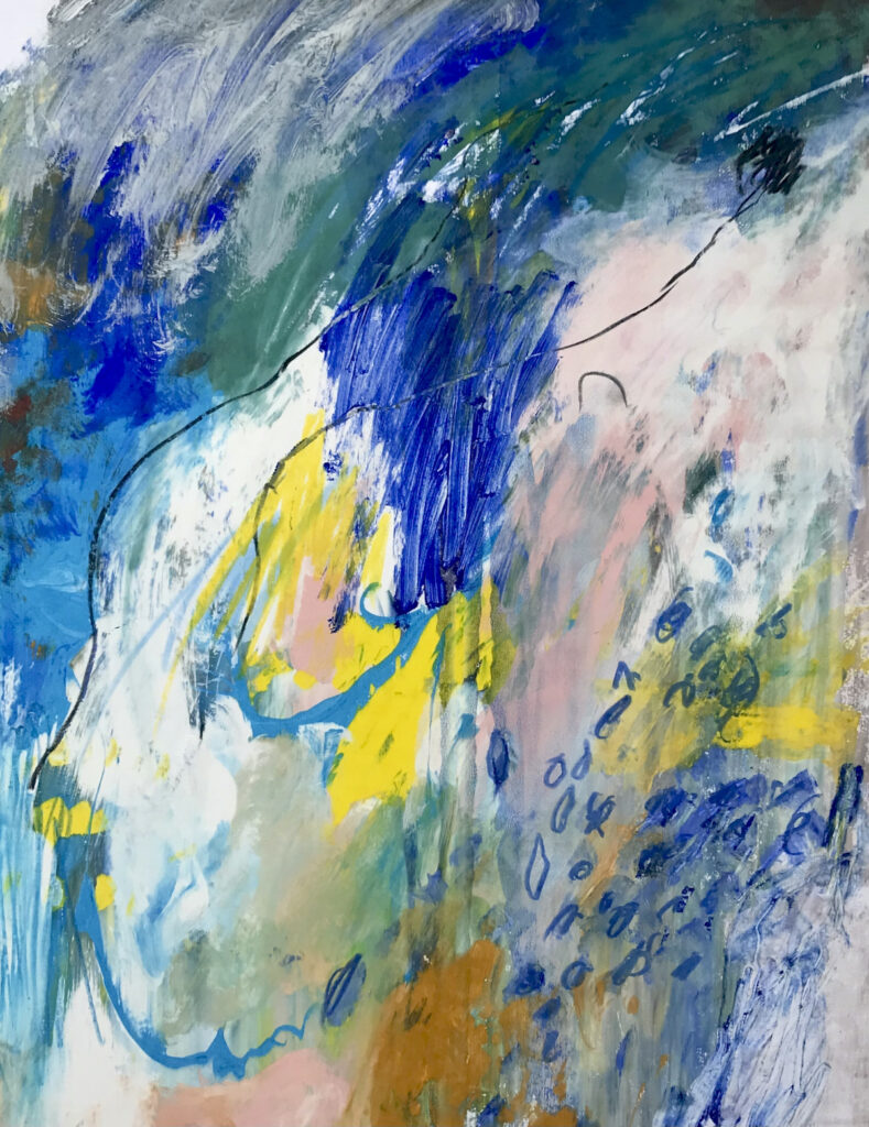These Stormy Days 1 monotype screenprint by Suzanne Bethell