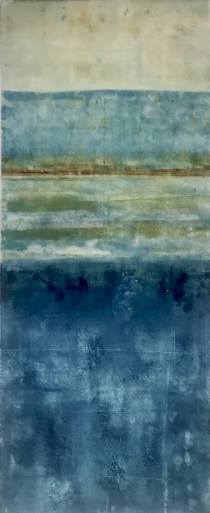 Sea Song 2 monoprint by Suzanne Bethell