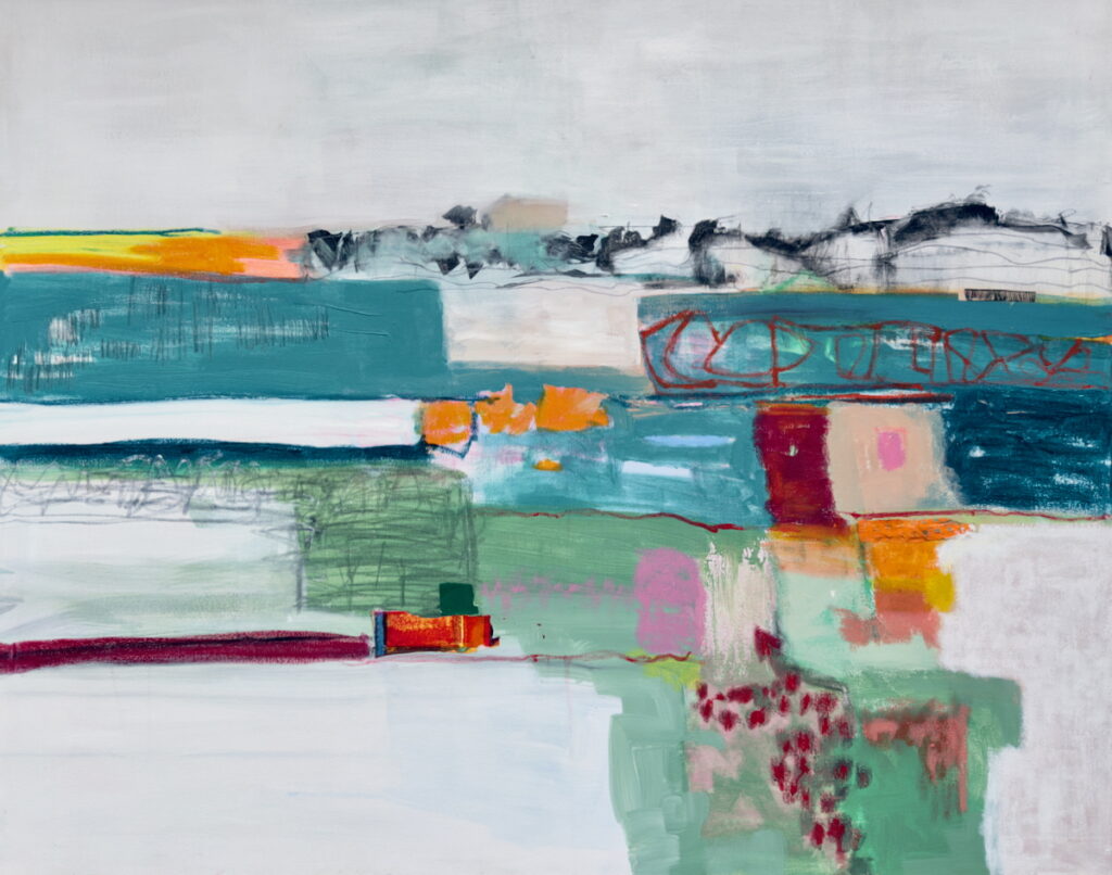 Strata (2024) painting by Suzanne bethell