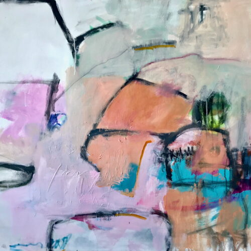 into the blue(2023) painting by Suzanne Bethell