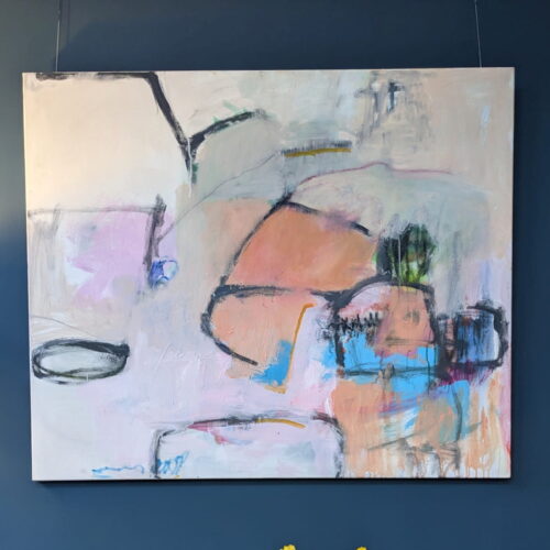Into the blue (2023) painting by Suzanne Bewthell