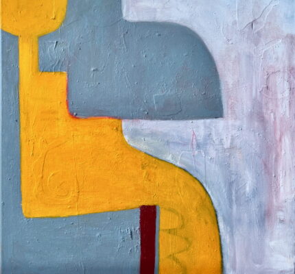 with her thoughts painting by Suzanne Bethell