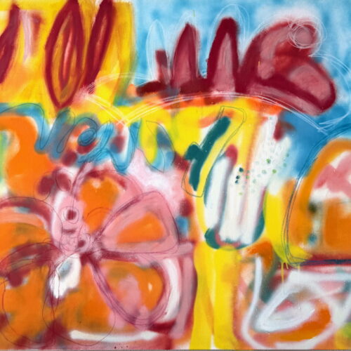 Singing,(2026), painting by Suzanne Bethell