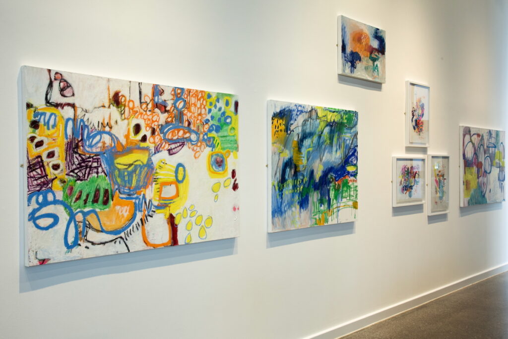HOME (2022) photoCredit@ellebrotherhood Paintings by Suzanne Bethell