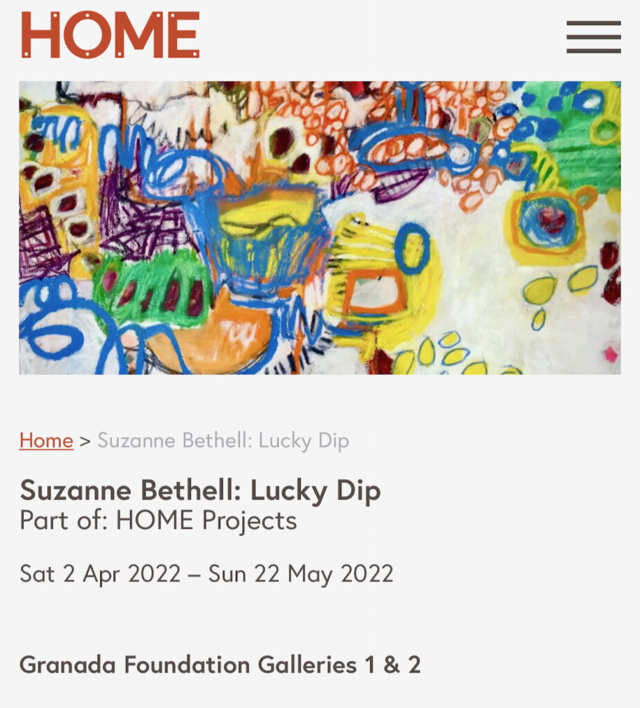 Lucky Dip Exhibition Paintings by Suzanne Bethell