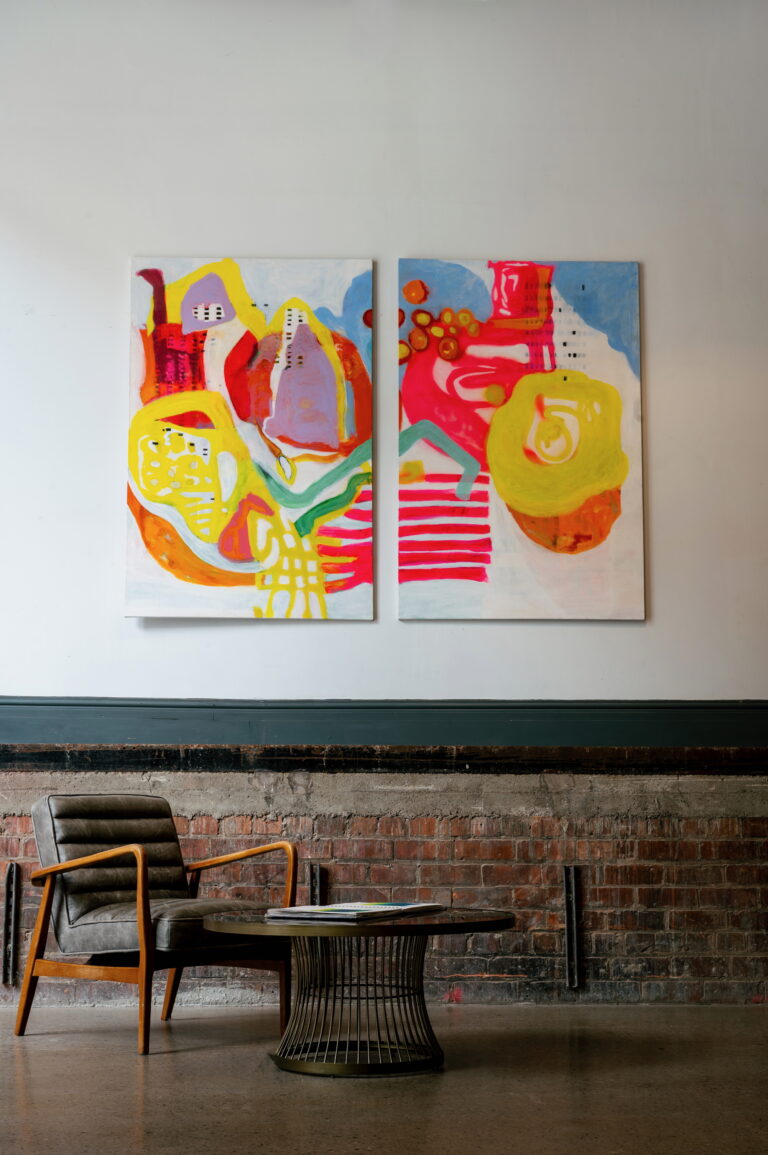 Sieze the day, diptych (2026), painting by Suzanne Bethell